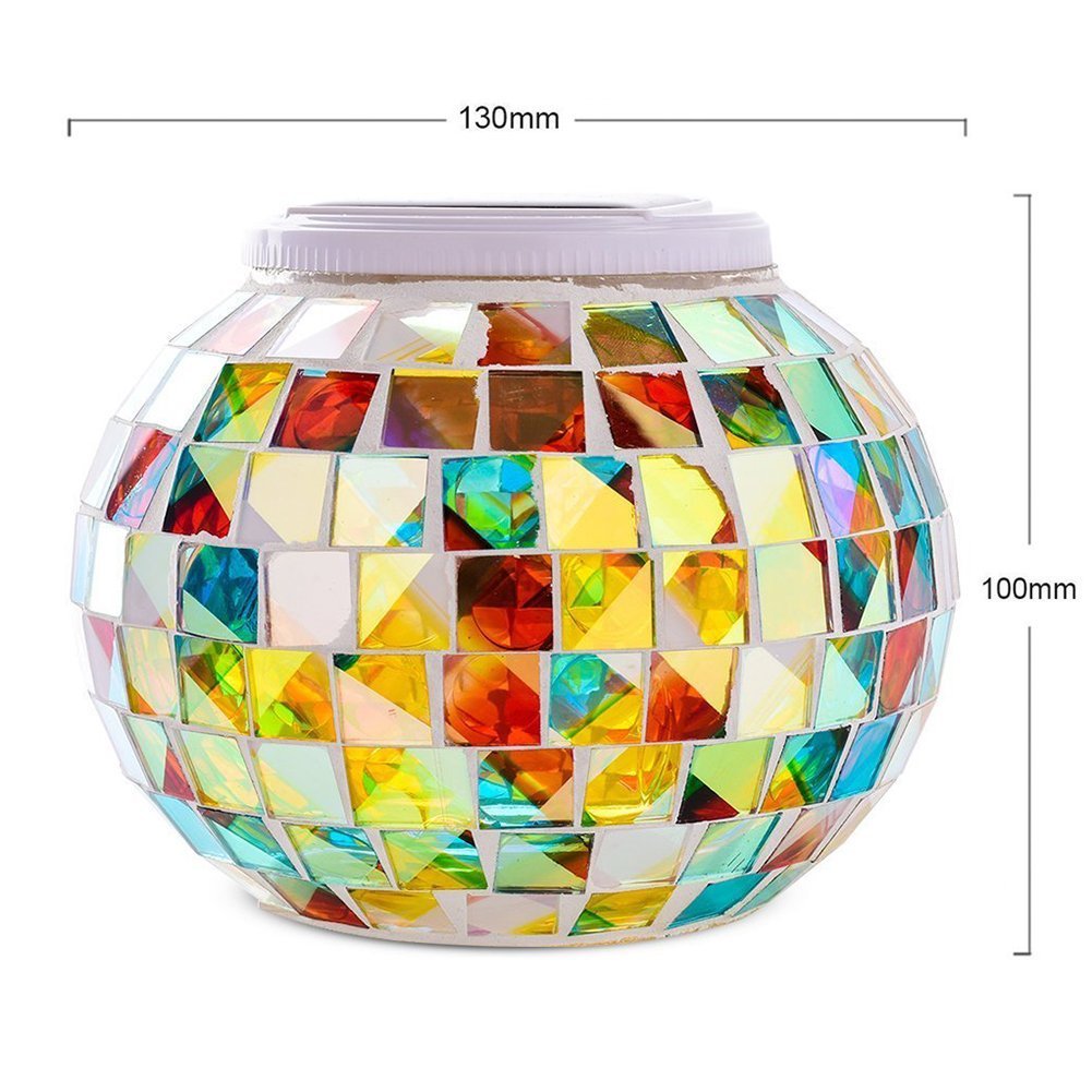 Mosaic Light Glass Led Light Solar Light Solar Garden Lawn Light Crafts