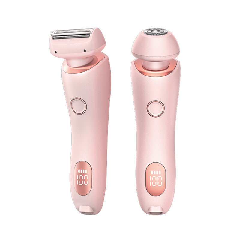 2 In 1 Hair Removal Epilator USB Rechargeable Trimmer Women Body Razor Face Leg Armpit Bikini Hand Pubic Shaver Hair Remover Forease