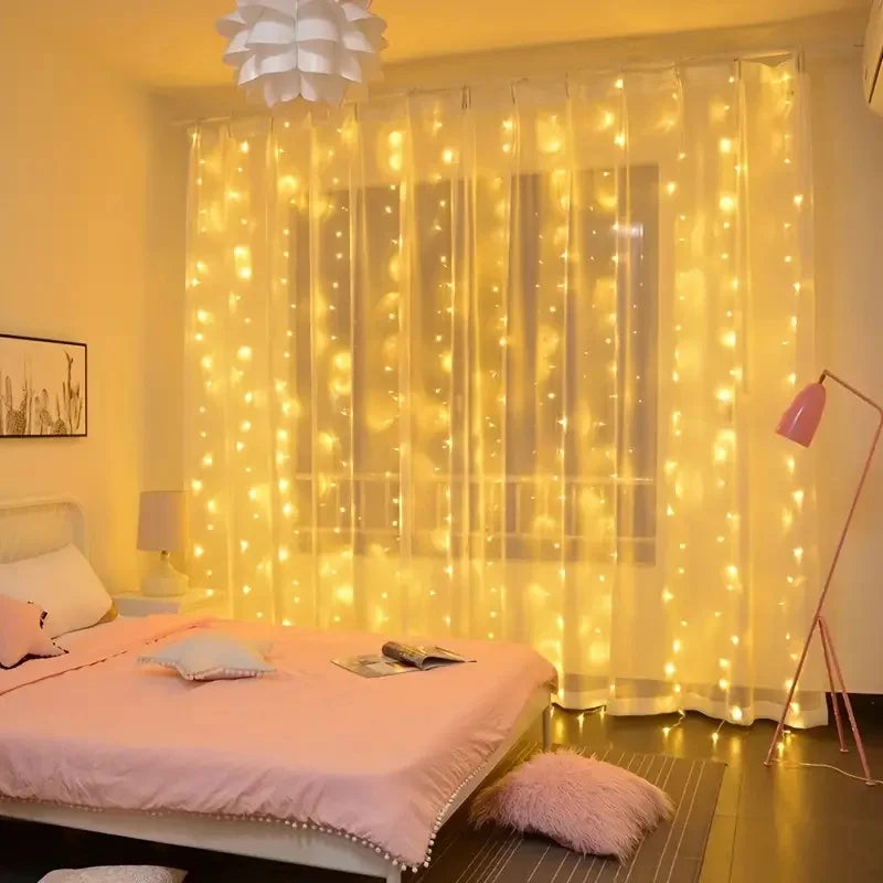 USB String Lights Holiday Wedding Fairy Light Garland Lights for Bedroom 3/4/6M Remote Control Curtain LED Christmas Decoration Forease