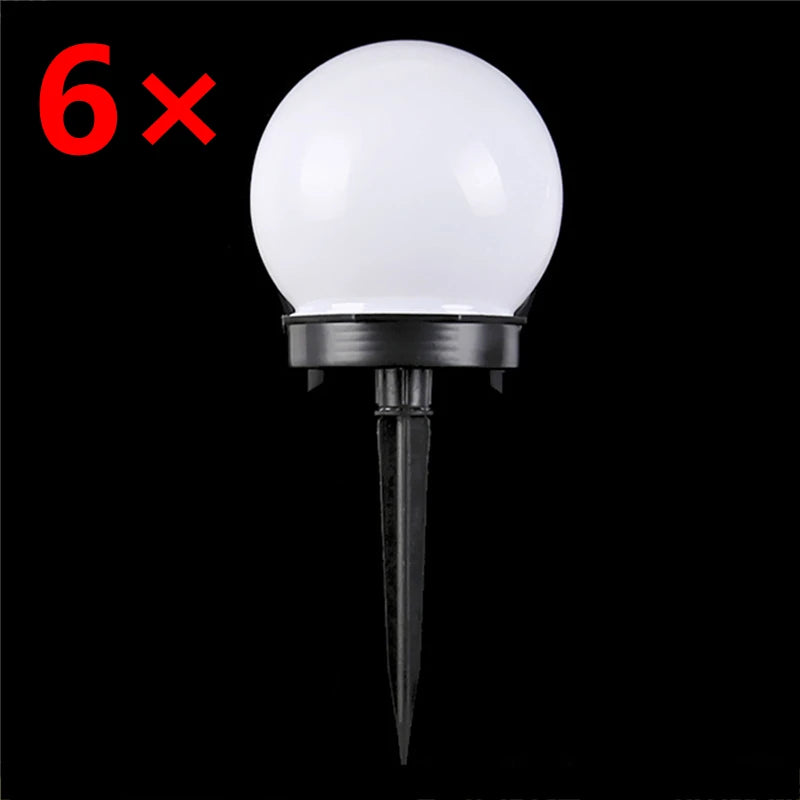 6 pcs/lot Solar Garden Light Waterproof LED Bulb Lawn Garden Light Outdoor Camping Night Lights Solar Powered Landscape Lamp Forease