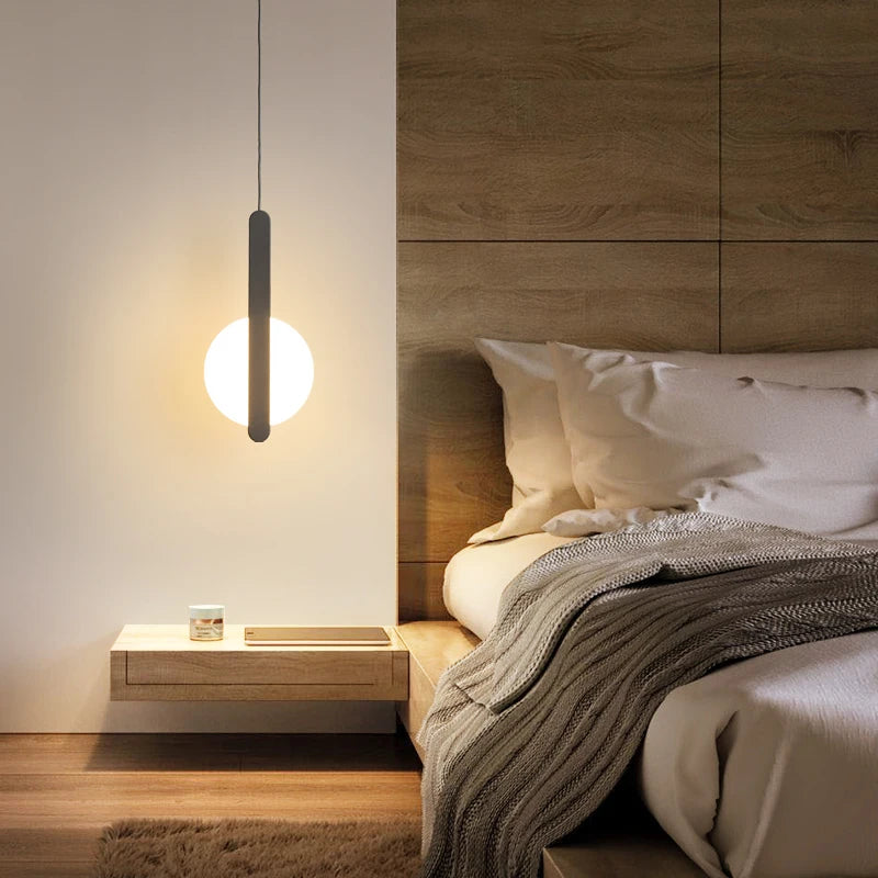 Nordic bedside lamp bedroom pendant lamp restaurant lamp designer creative desk modern minimalist bar table small chandelier Forease