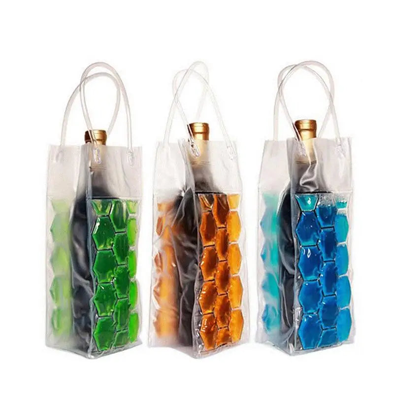 Portable Liquor Ice-cold Tool Rapid Wine Bottle Freezer Bag PVC Chilling Cooler Ice Bag Beer Cooling Gel Holder Carrier 2020 New Forease