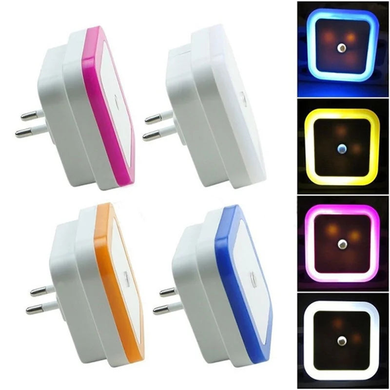 Wireless LED Night Light Mini Light Sensor Control 110V 220V EU US Plug Nightlight Lamp for Children Kids Living Lights Forease