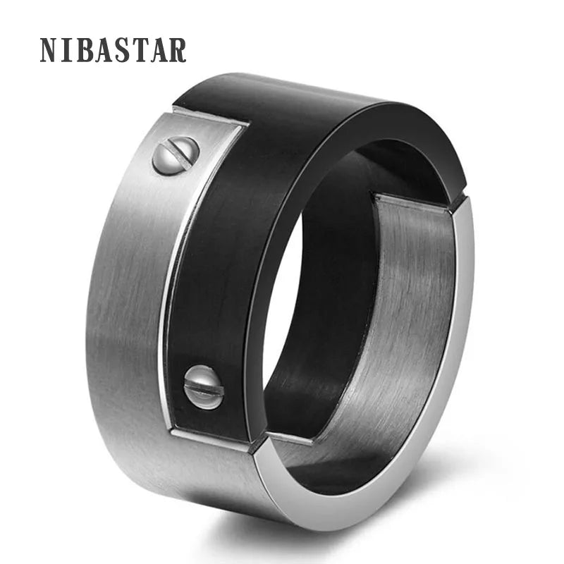 Stainless Steel Ring for Men Unique Design Fashion Titanium Steel Men Ring Gift & Jewelry Forease