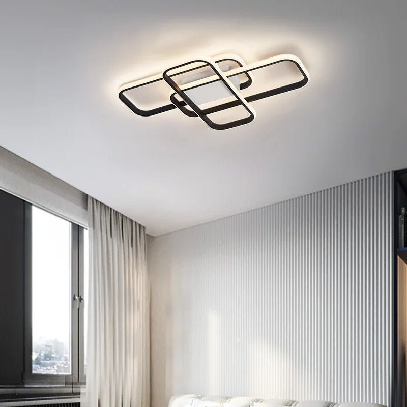 Alexa Smart Home Modern Led ceiling lights for livingroom bedroom lustre Led ceiling light White/Black led Ceiling Lamp fixture Forease