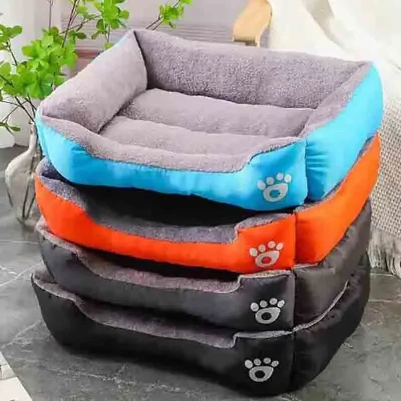 Large Pet Cat and Dog Bed Warm Comfortable Dog House Soft PP Cotton Nest Dog Basket Mat Universal Waterproof Cat Bed Forease