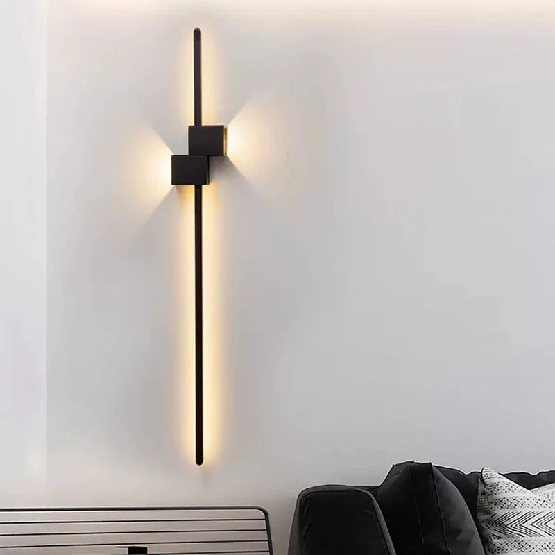 Led Wall Lamp Modern Long Wall Light For Home Bedroom Living Room Surface Mounted Hotel Background Wall Sconce Lighting Fixture Forease