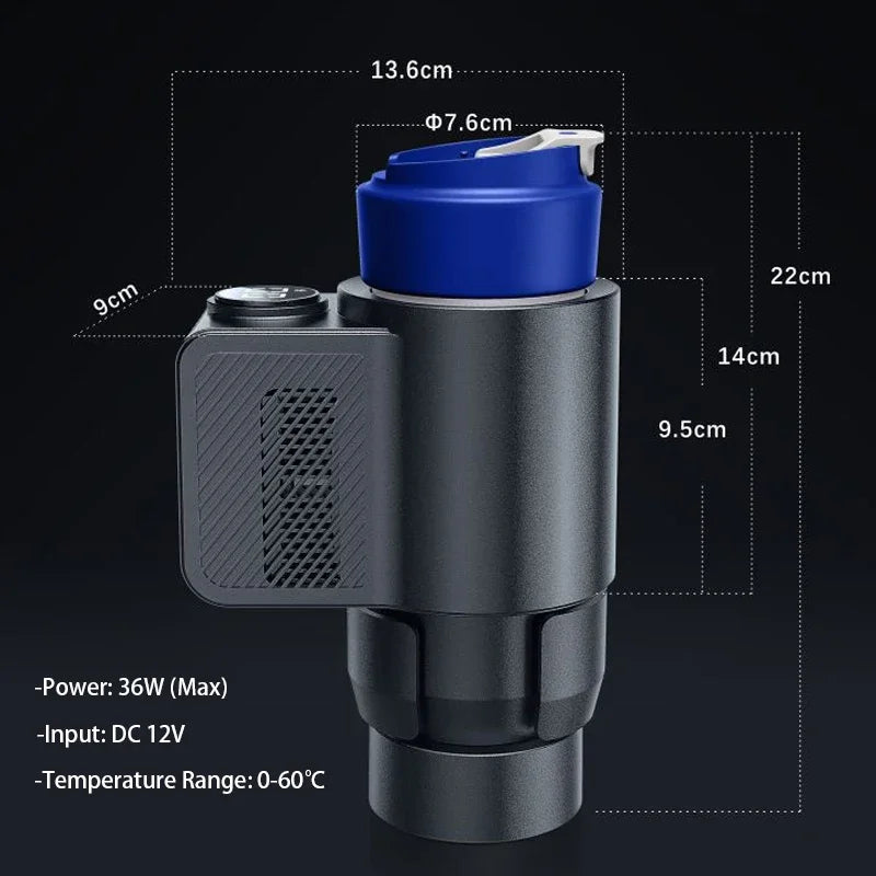 2-in-1 Electric Cooling Heating Cup Beverage Coffee Mug Warmer Cooler Mini Smart Car Refrigerator for Milk Drinks Thermos Cup Forease