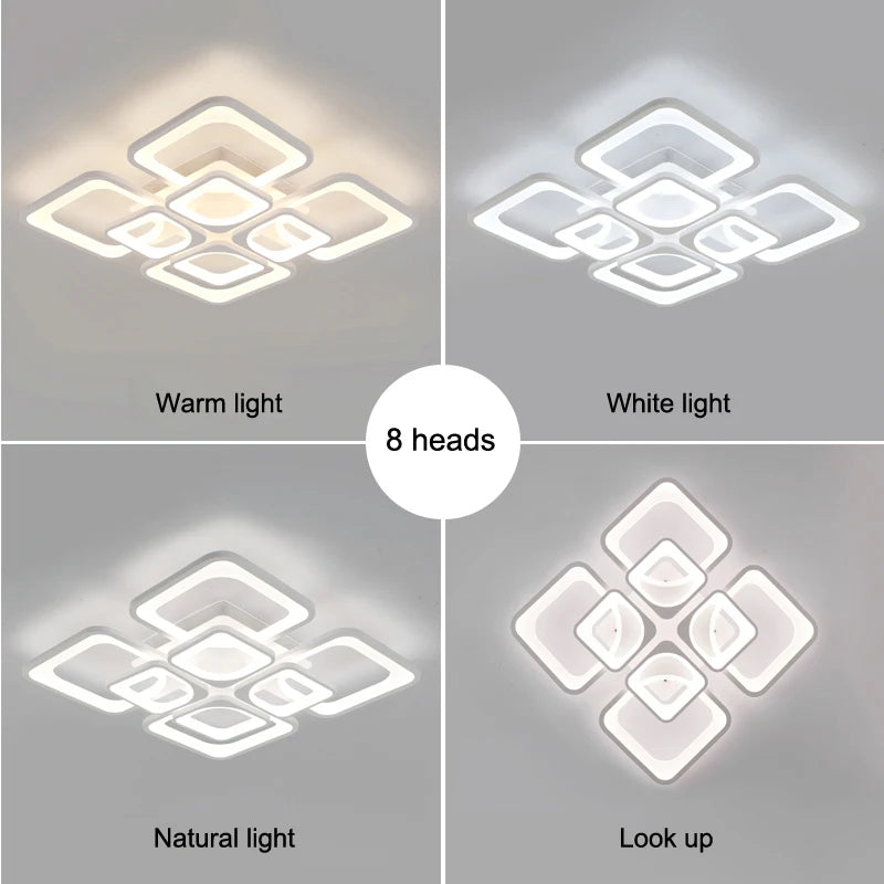 Led Modern Chandelier Living Room Bedroom Kitchen Remote Control Luxury Lamp Ceiling Light Nordic Home Lighting Fixture Forease