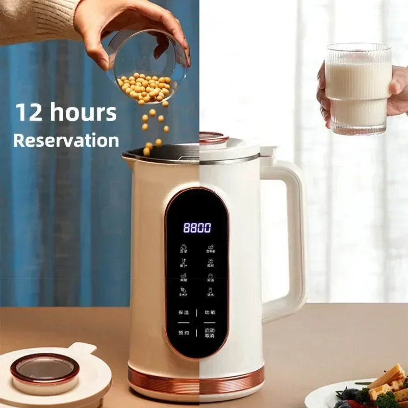 Electric Soy Milk Machine 10-leaf Blade Breakfast Machine 1500ml Juicer Blender Mixer Soybean Milk Maker Wall Breaking Machine Forease