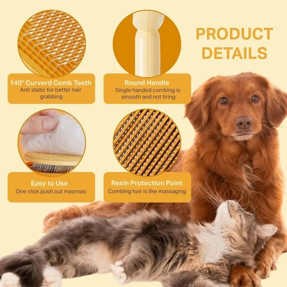 Cats Comb Accessories for Cats Products Pet Grooming Pin Brush Magic Massage Comb Things for Dogs Cats Hair Care Supplies Forease