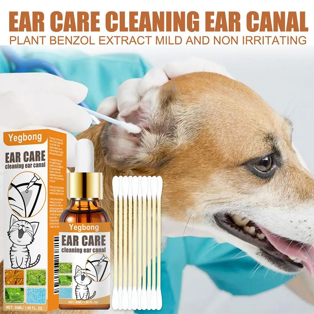 50ml Gentle Non-irritating Pet Ear Cleaner For Cats And Dogs Pet Cleaning Care Products, Ear Cleaner Z3b1 Forease