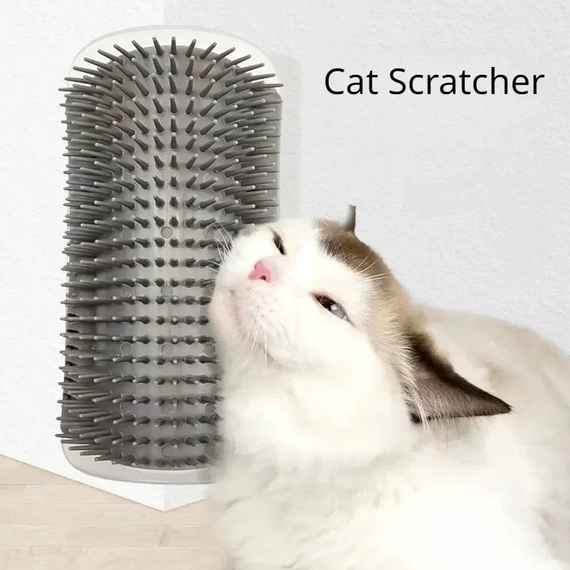 Cat Corner Brush Comb For Cats Massager Grooming Cat Arch Plastic Self Cleaning Scrapers Scratcher Supplies Pet Products Home Forease