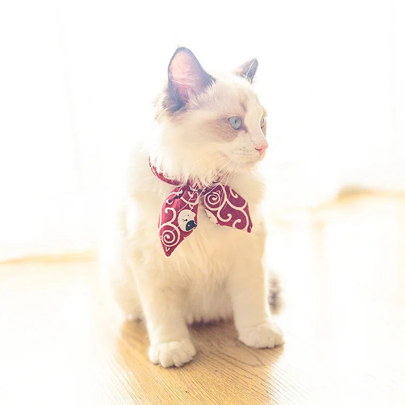 Cat Collar Bow Bowtie Cat Collar for Cats and Small Dogs Accessories Cat-Collar Kitten Pet Products Chihuahua Bow Tie Necklace Forease