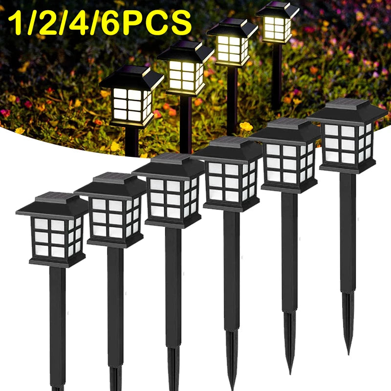 1/2/4pcs Led Lawn Lamp Solar Pathway Lights Landscape Waterproof Outdoor Yard Buried Decoration Night Lights Garden Floor Lamp Forease