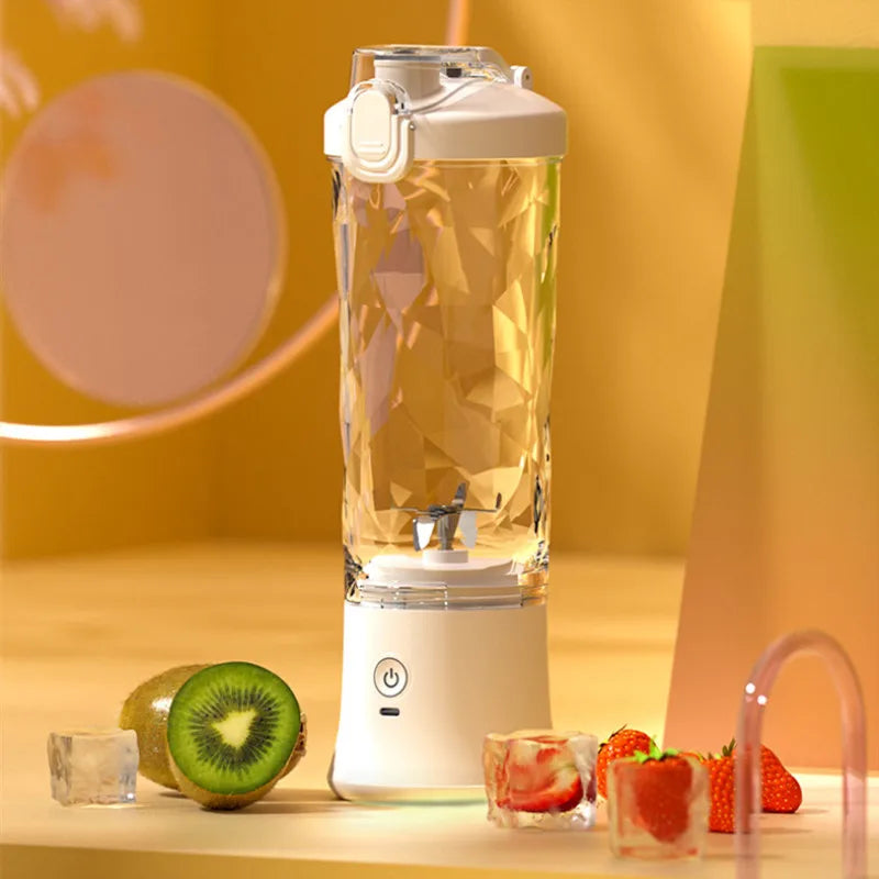 Portable USB Rechargeable Personal Blender Juicer with 6 Blades for Smoothies Shakes Baby Food in Office Home Gym Sports Travel Forease