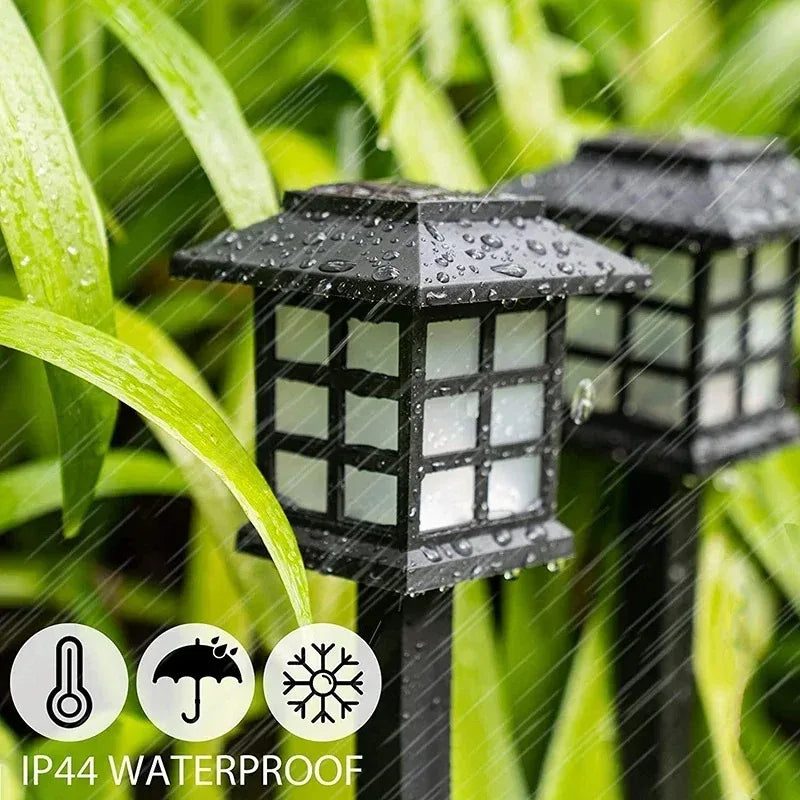 1/2/4pcs Led Lawn Lamp Solar Pathway Lights Landscape Waterproof Outdoor Yard Buried Decoration Night Lights Garden Floor Lamp Forease