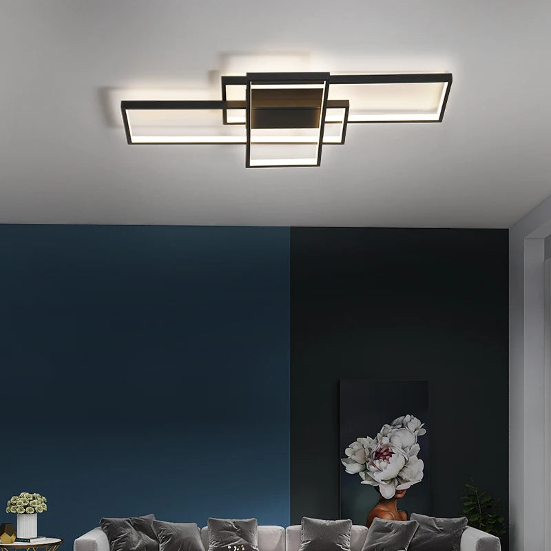 Alexa Smart Home Modern Led ceiling lights for livingroom bedroom lustre Led ceiling light White/Black led Ceiling Lamp fixture Forease