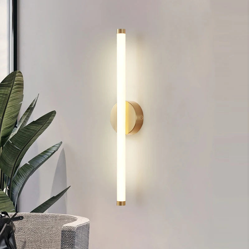 Wall Light LED For Home Bedroom Decoration Surface Mounted Sofa Background Living Room Gold Sconce Lighting Fixture Wall Lamp Forease