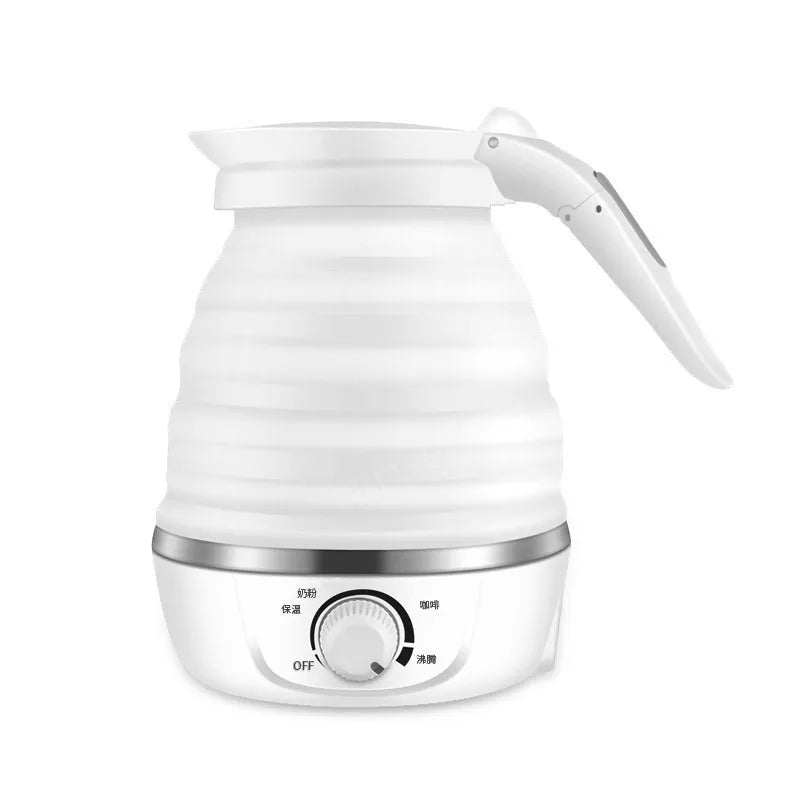 Foldable And Portable Teapot Water Heater 0.6L 600W Electric Kettle For Travel And Home Tea Pot Water Kettle Silica Gel Forease