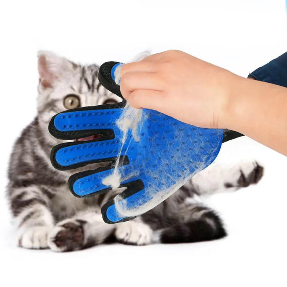 Cats Pet Products Hair Removal Brush Wool Gloves Cat Grooming Glove Clean Massage Animal Supplies Removes Home Garden Forease