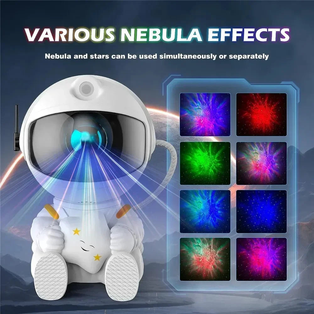 Star Projector Galaxy Night Light Astronaut Space Projector Starry Nebula Ceiling LED Lamp for Bedroom Home Decorative kids gift Forease