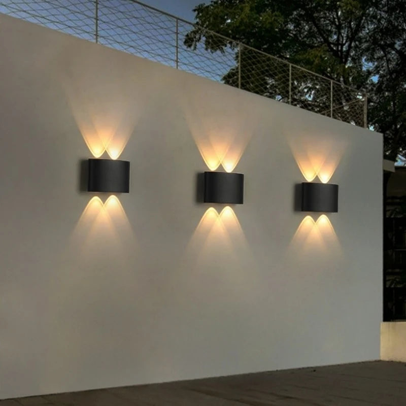 Tuya RGB LED Wall Lamps Outdoor Up Down IP65 Waterproof Garden Sconce Porch Yard Google Alexa APP Exterior Wall Lights AC85-265V Forease