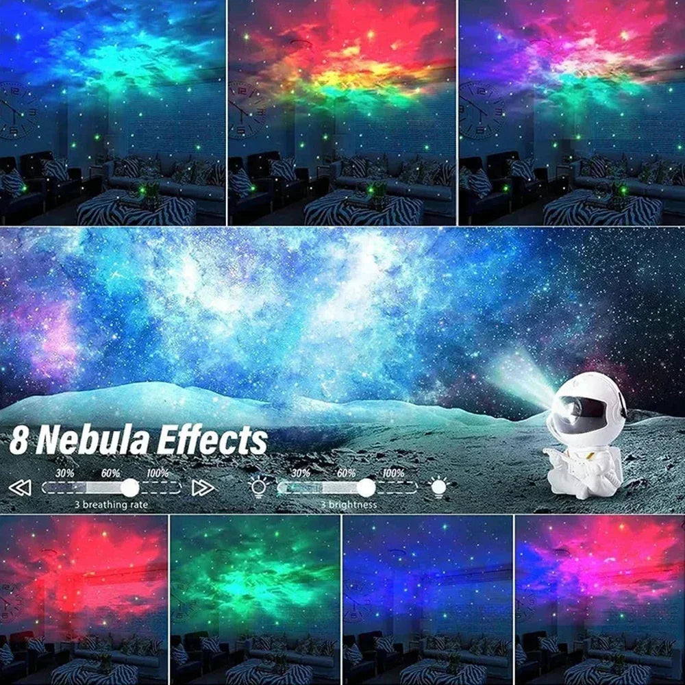 Star Projector Galaxy Night Light Astronaut Space Projector Starry Nebula Ceiling LED Lamp for Bedroom Home Decorative kids gift Forease