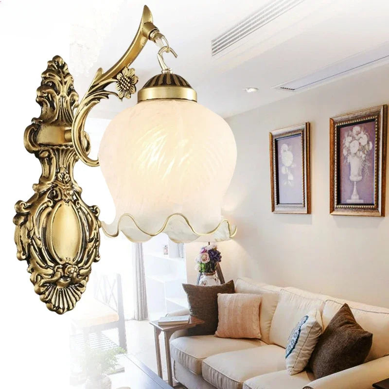 European Style Wall Lamp Retro Vintage Lighting Fixture Living Room Bedroom Indoor Wall Lamps Forease