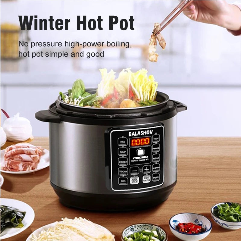 5L Electric Multifunctional Pressure Cooker Express  Multicooker instant Pot for Kitchen Soup Rice Cooker 220V Forease