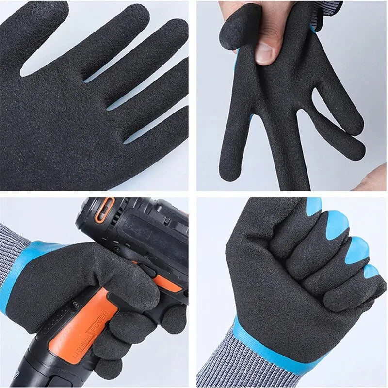 1 Pair Winter Fishing Waterproof Cold Resistant Gloves Thickened Warm Cold Storage Specializeds Antifreeze Gloves Winter Gloves Forease