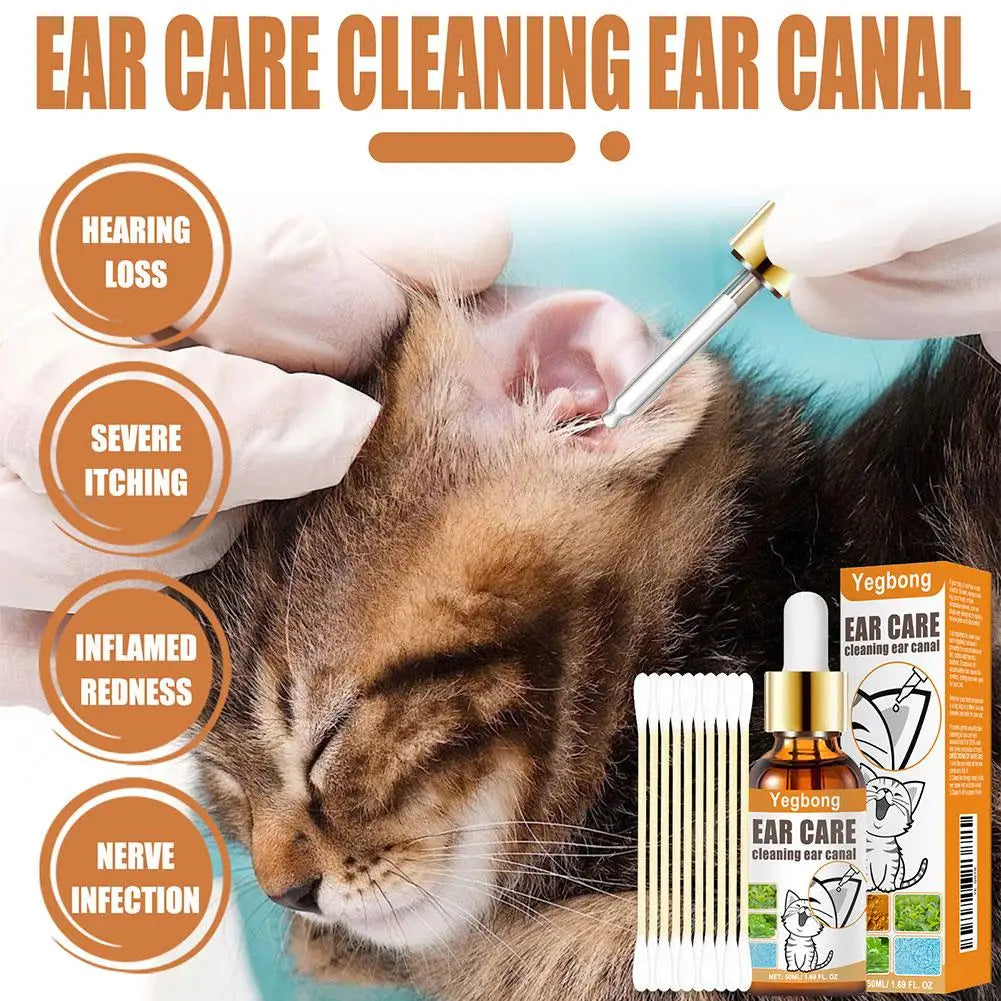 50ml Gentle Non-irritating Pet Ear Cleaner For Cats And Dogs Pet Cleaning Care Products, Ear Cleaner Z3b1 Forease