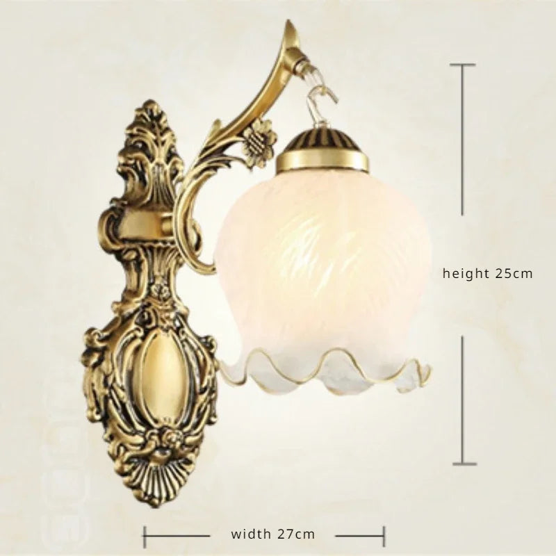 European Style Wall Lamp Retro Vintage Lighting Fixture Living Room Bedroom Indoor Wall Lamps Forease