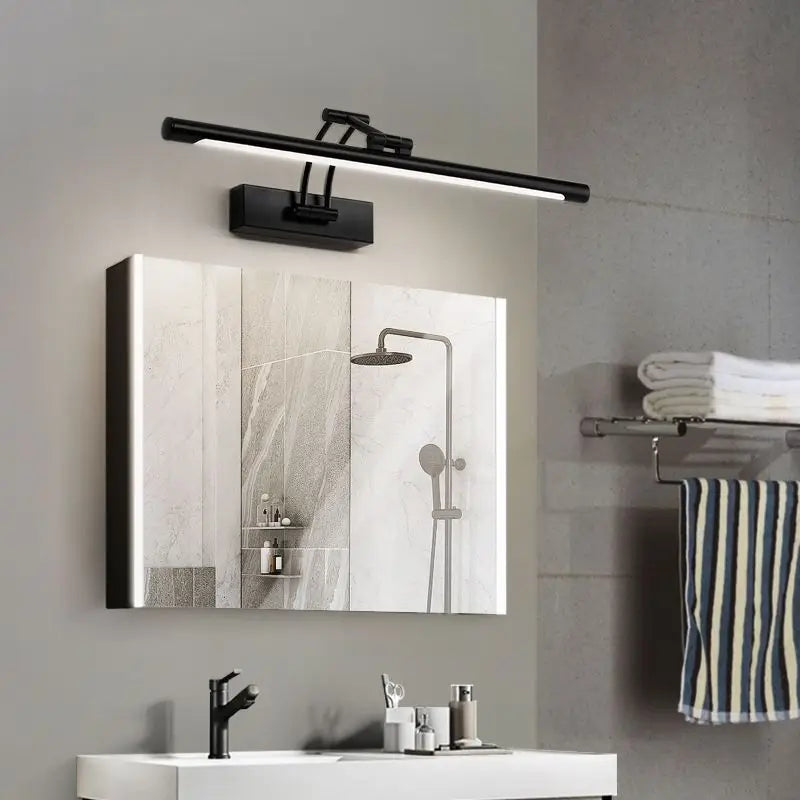 QUASHION Bathroom Mirror Wall Lamp LED Metal Foldable Cabinet Sconce Lighting Fixture Nordic Simple Modern Dressing Table Lustre Forease