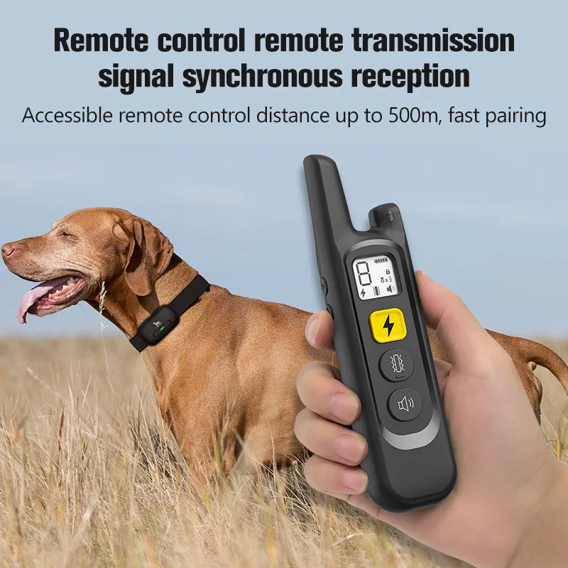 New Remote Dog Trainer Set Dog Bark Stopper Pet Webbing Collar Intelligent Anti-Barking God Abs Material Pet Supplies Forease