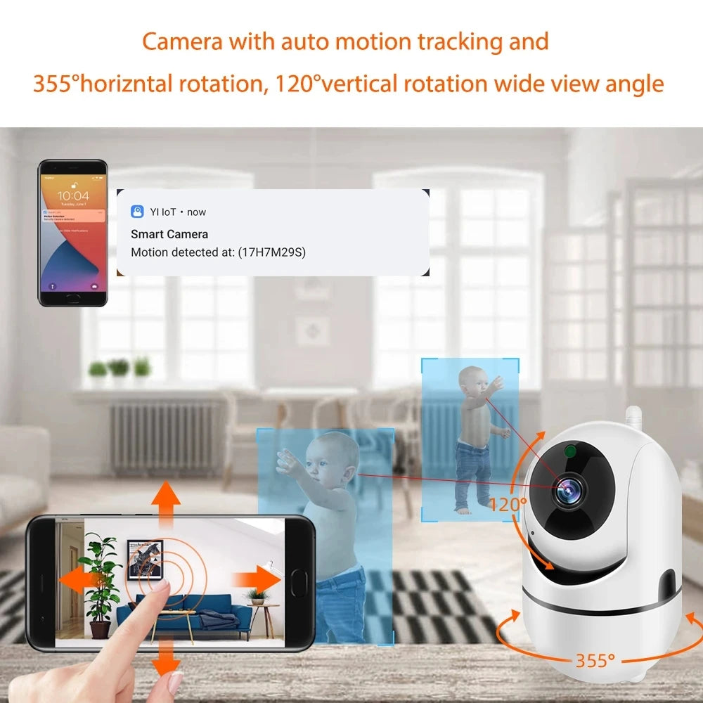 YI IoT 5Ghz 2.4Ghz WiFi IP Camera 3MP Indoor Mini PTZ Camera Video CCTV Surveillance Home Security Night Vision Ai Intelligent Forease