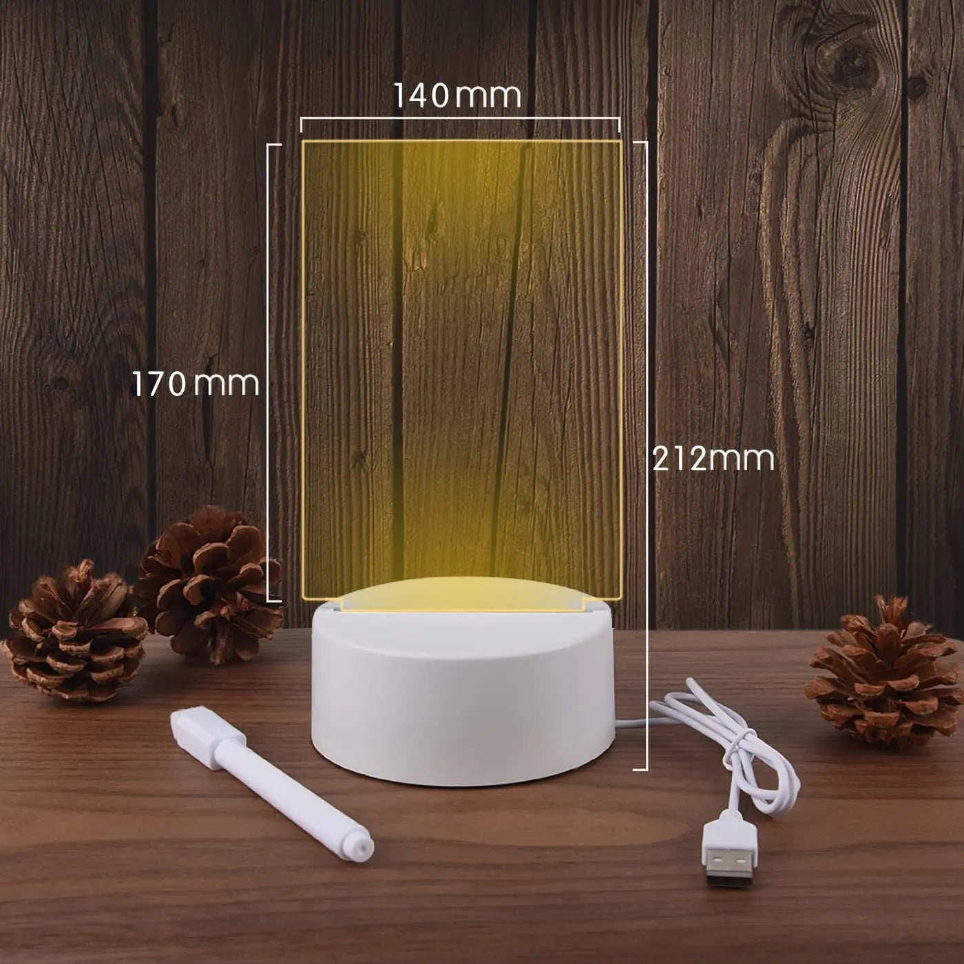 Note Board Creative Led Night Light USB Message Board Holiday Light With Pen Gift For Children Girlfriend Decoration Night Lamp Forease