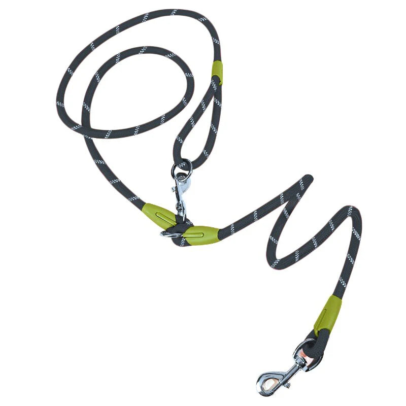 Reflective Nylon Leashes Pet Dogs Chain Traction Rope Leads for Running Free Hands Rope Chain for Small Large Dog Forease