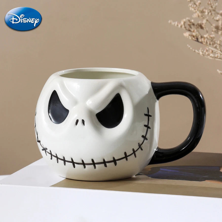 Disney The Nightmare Before Christmas Ceramic Mugs Cartoon Figure Jack Skellington Men Women Creative Coffee Mugs Kids Water Cup Forease