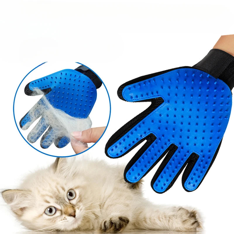 Cats Pet Products Hair Removal Brush Wool Gloves Cat Grooming Glove Clean Massage Animal Supplies Removes Home Garden Forease