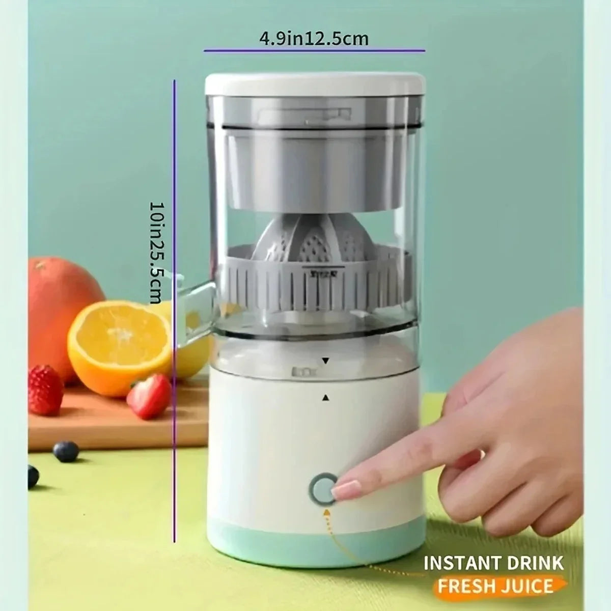 Multi-Function Portable Electric Juicer USB Rechargeable Lemon Juice Home Use Juice Residue Separation Spiral Juicer Cup Forease