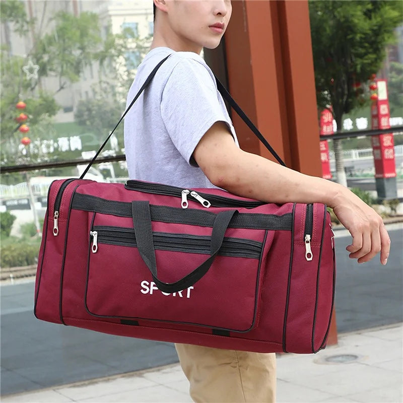 Oxford Travel Bag Handbags Large Capacity Carry On Luggage Bags Men Women Shoulder Outdoor Tote Weekend Waterproof Bag Forease