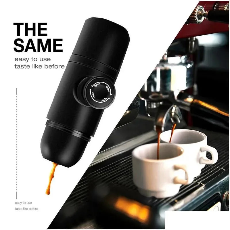 Portable mini hand pressure coffee machine Handheld pressure coffee Espresso machine office/home office travel outdoor travel Forease