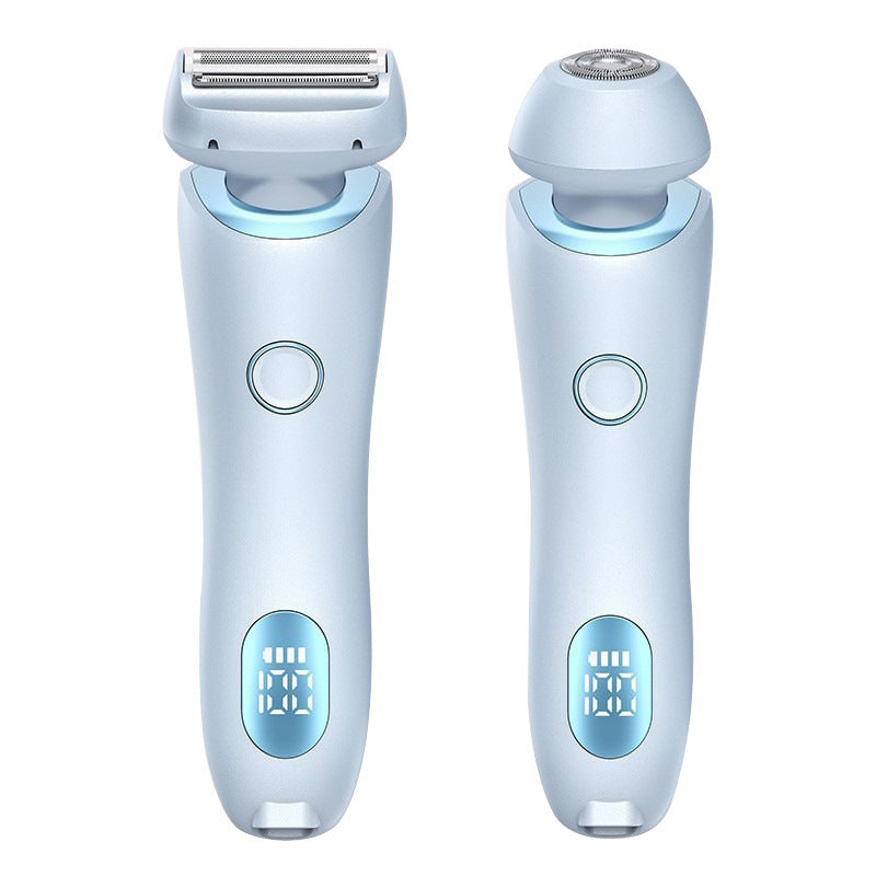 2 In 1 Hair Removal Epilator USB Rechargeable Trimmer Women Body Razor Face Leg Armpit Bikini Hand Pubic Shaver Hair Remover Forease