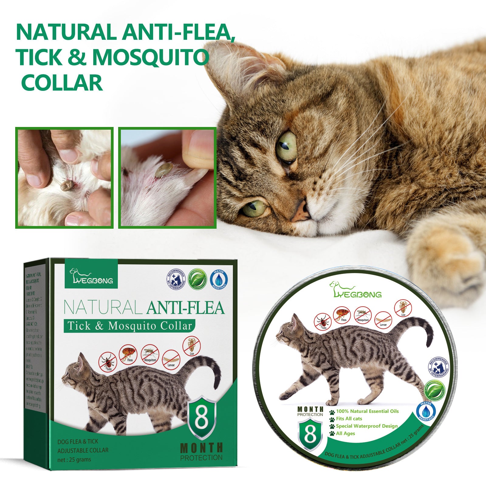 Pet Insect-proof Collar Adjustable Insect Repellent Forease