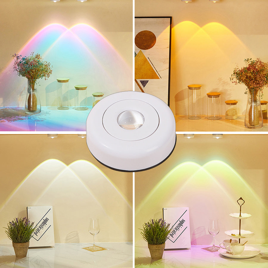 Led Lights Wireless Closet Kitchen Lights Under Furniture Battery Powered Sunset Nightlight Wall Lamp Bedroom Decoration Cabinet Forease