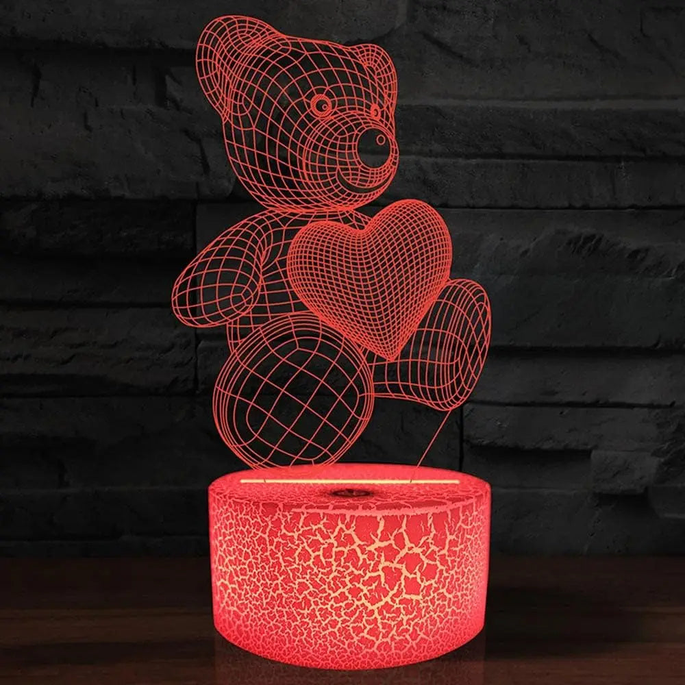 3D Lamp Acrylic USB LED Night Lights Neon Sign Lamp Xmas Christmas Decorations For Home Bedroom Birthday Decor Valentines Day Gifts Forease